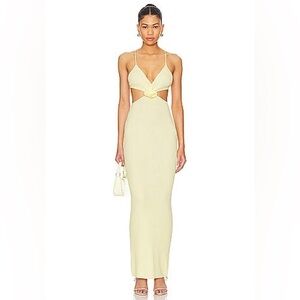 More to come kacey maxi dress in baby yellow